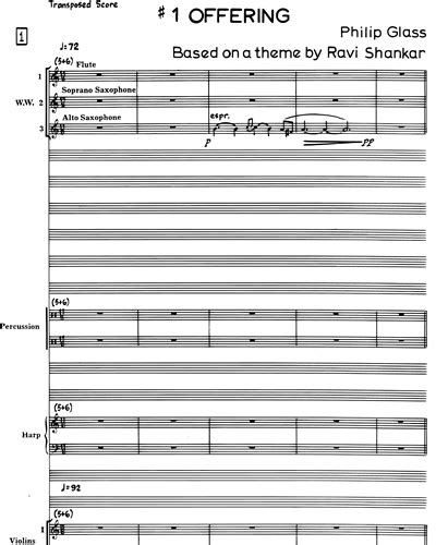 Passages Full Score Sheet Music By Philip Glass Nkoda Free 7 Days Trial