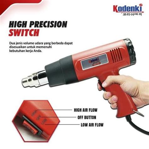 Jual Mesin Alat Blower Pemanas Heat Gun Hot Gun Air Pemanas Shrink