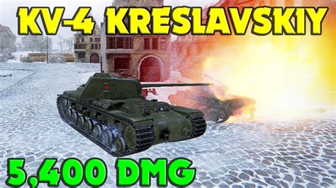 World Of Tanks KV 4 Kreslavskiy 5400 Damage 9 Kills 4 4K