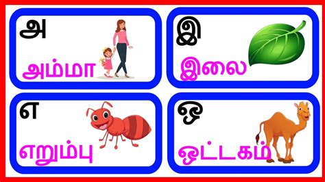 உயர எழததகள uyir eluthukkal chu chu tv learn tamil alphabets