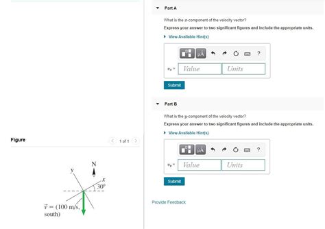 Solved Part A What Is The X Component Of The Velocity Chegg