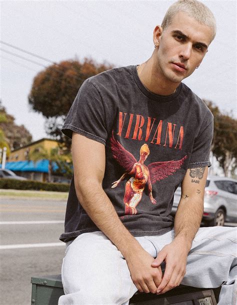 NIRVANA Mens Tee BLACK Tillys