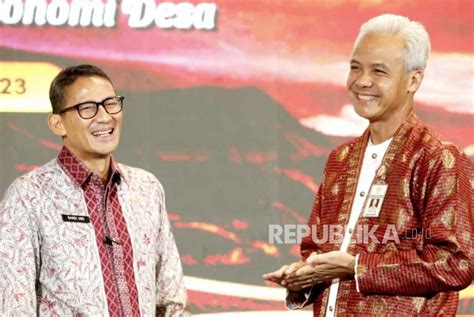 Ganjar Pranowo Ledek Sandiaga Besok Pakai Baju Hijau Ya Republika