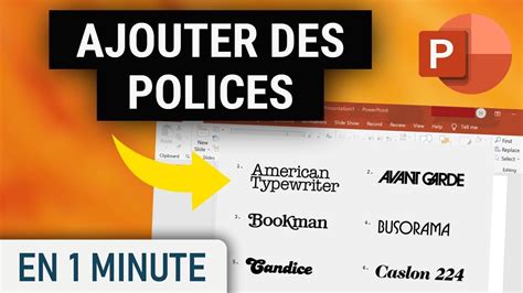 Comment installer ajouter des polices d écritures sur Powerpoint YouTube