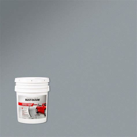 Rust-Oleum 5 gal. Battleship Gray Concrete Floor Paint-320172 - The ...