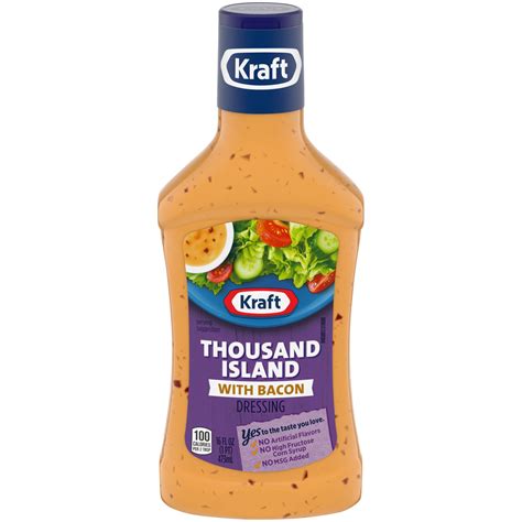 Kraft Thousand Island Salad Dressing With Bacon 16 Fl Oz Shipt