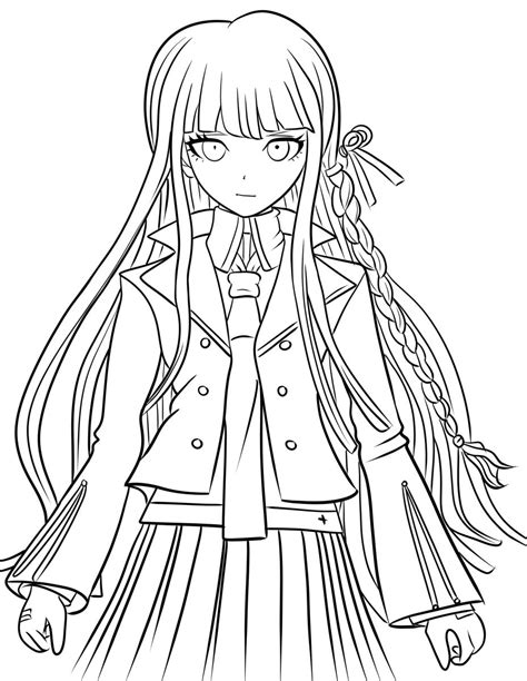 Kyoko Kirigiri Dallanime Danganronpa Coloring Pages Danganronpa | Porn Sex Picture