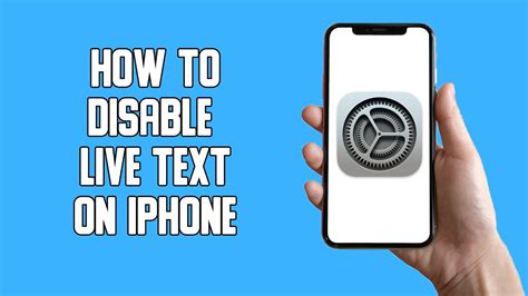 How To Disable Live Text On Iphone Youtube