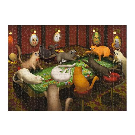 Puzzle Exploding Kittens Piezas Cats Playing Craps