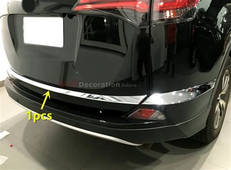 For TOYOTA RAV4 2016 2017 ABS Chrome Rear Tail Trunk Gate Lid