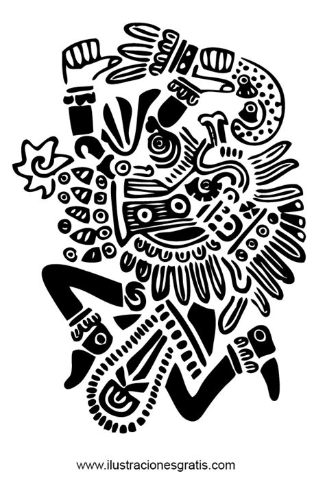 Mitolog A Azteca Dioses Y Diosas Dibujos Para Colorear E