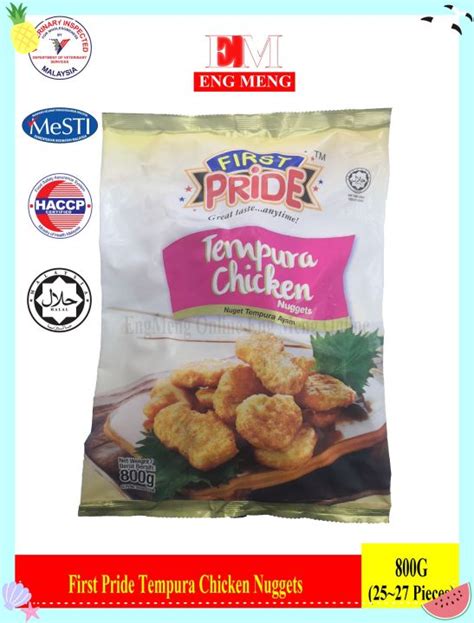 First Pride Tempura Chicken Nugget 800g Mcd Taste First Pride 天妇罗鸡肉块 800g Mcd Taste