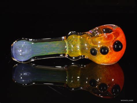 Colorful Handblown Glass Pipe With Carry Bag Glass Tobacco Spoon Pipe Smoking Pipe Handmade