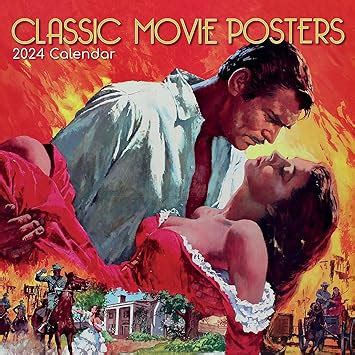 TGSC Classic Movie Posters Wall Calendar 2024 16 Months Monthly