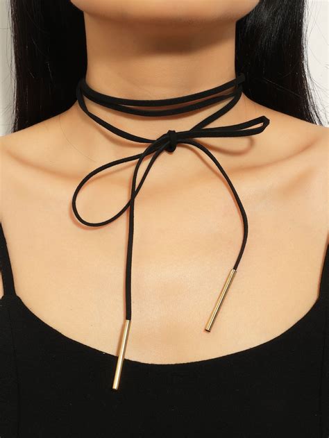 Gargantilla Simple De Ante Chokers Simple Black Choker Necklace