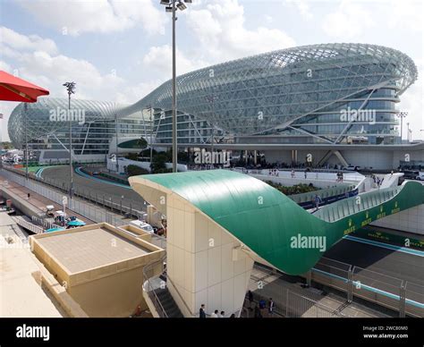 W Hotel Yas Island In Abu Dhabi During The F1 Grand Prix As Seen From
