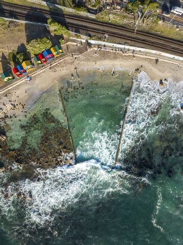 Aerial View Of St James Tidal Pool Cape Town South Africa Stock Photo