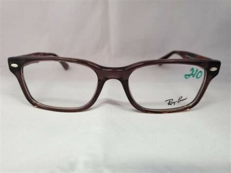 Ray Ban Rb 5286 5268 Purpletortoise Authentic Eyeglasses Frame Rb5286 51 18 135 Ebay