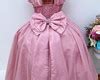 Vestido De Festa Infantil Longo Rose Nude Daminha Noivinha No Elo Vestidocas B