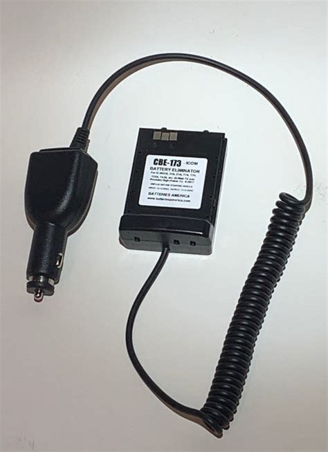 Cbe 173 Battery Eliminator For Icom Radios Ic W32a Ic T7a Ic T22 Ic