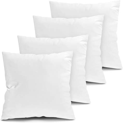 Amazon.com: Fixwal Throw Pillow Inserts Set of 4-20 x 20 Inches Bed and ...