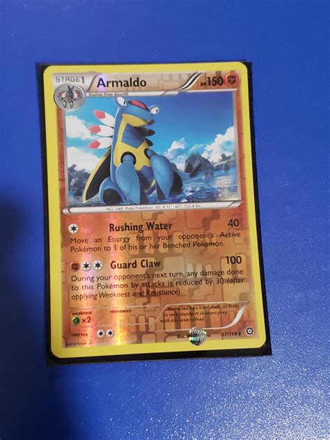 Armaldo Reverse Holo Ungraded Pokemon Steam Siege