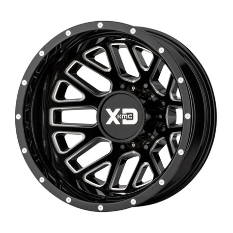 17 X 6 5 XD GRENADE DUALLY GLOSS BLACK MILLED REAR 8X6 5 2 35 BS