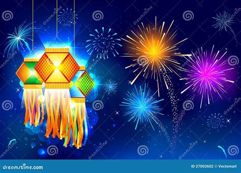 Diwali Hanging Lantern stock vector. Image of happiness - 27002602