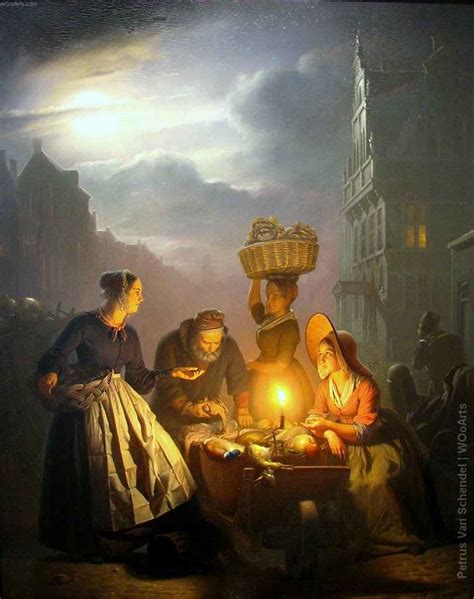 51 Nighttime Scenes Paintings By Dutch Belgian Artist Petrus Van Schendel