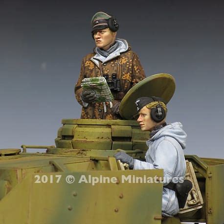 Buy Alpine Miniatures Wss Panzer Crew Winter Set Figs Online