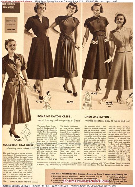 1950 Sears Spring Summer Catalog Page 122 Catalogs And Wishbooks