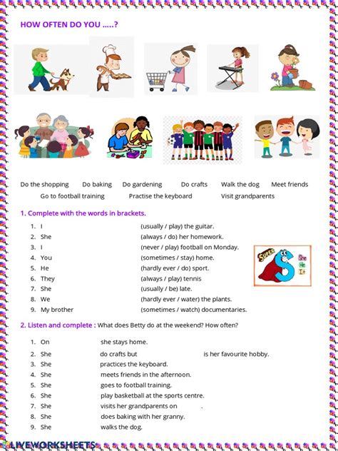 Adverbs Of Frequency Liveworksheets Id 1569824 102062020357062 Pdf Workweek And Weekend