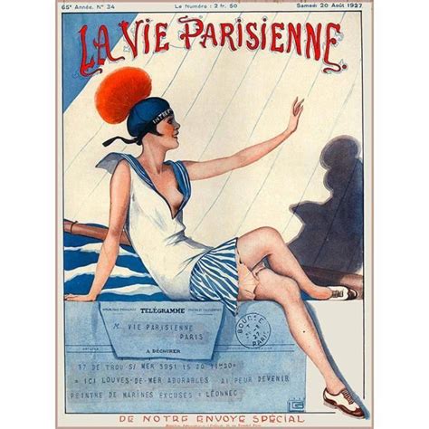 Poster Affiche La Vie Parisienne Croisiere Magazine Erotique Vintage