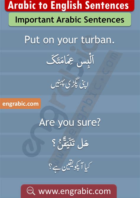 Important Short Arabic Phrases In English Urdu Artofit