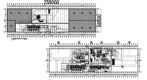 Machine Layout Plan In Dwg File Cadbull