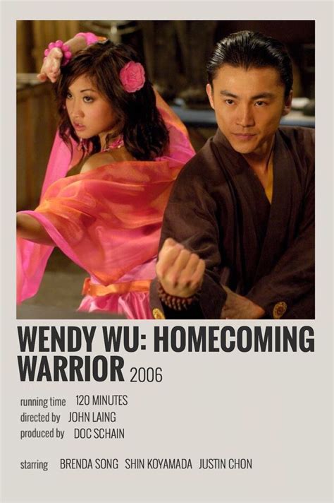 Wendy Wu Homecoming Warrior Minimalist Poster