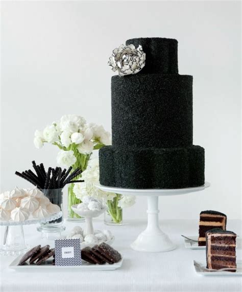 Modern Black And White Wedding Cakes Cake Black And White Wedding
