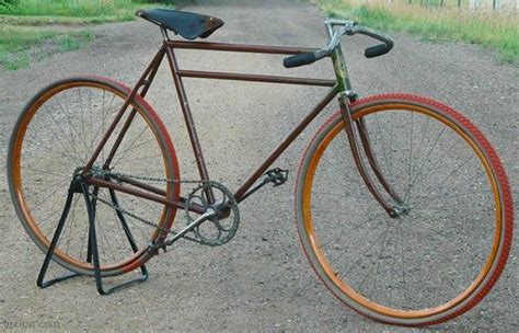 1900s Antique Reading Standard Roadster Wood Wheel Bicycle Bicycle