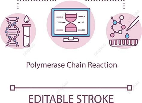 Icono De Pcr Para Ilustración De Vector De Análisis De Laboratorio Con