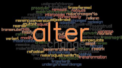 ALTER: Synonyms and Related Words. What is Another Word for ALTER? - GrammarTOP.com