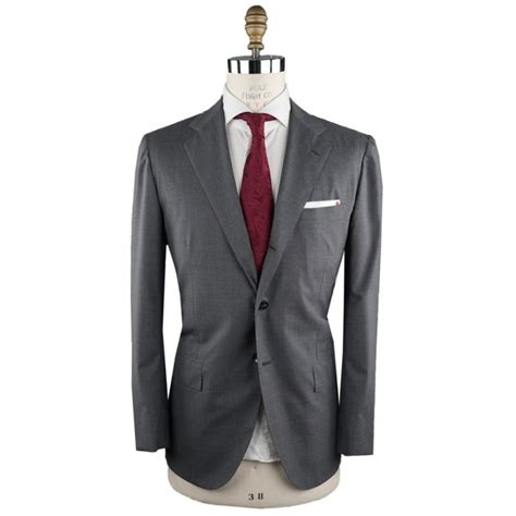 KITON Gray Virgin Wool Suit IsuiT