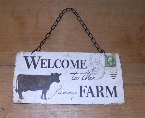 Welcome Wooden Farm Signs Farm Signs Farm Style