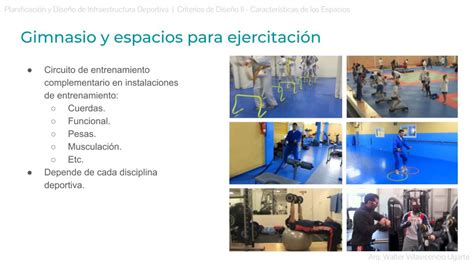 Infraestructura Deportiva Otros Espacios Complementarios Para