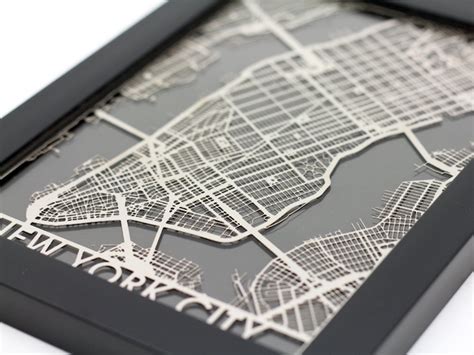 Paris Wood Laser Cut Map, Paris Laser Cut Maps, Wooden City Map 10x 10 ...