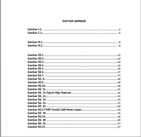 Cara Membuat Daftar Tabel Daftar Gambar Dan Daftar Lampiran Otomatis