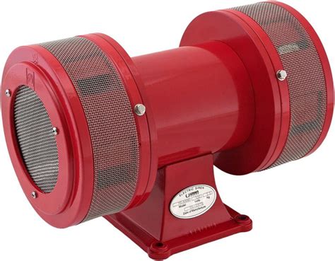 Vixen Horns Vxs 1450ar Industrial Electric Motor Siren Red Vixen Horns