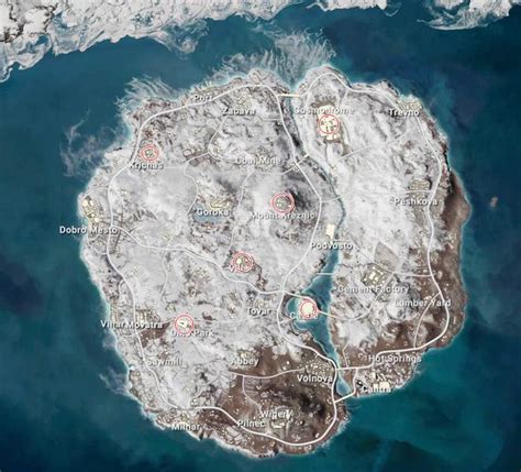 Dónde aterrizar en el mapa Vikendi de PUBG Mobile