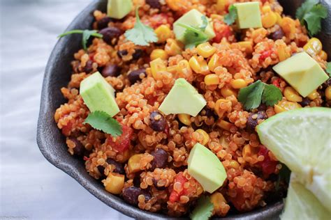 One Pan Mexican Quinoa Skillet The Chunky Chef