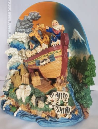 Classic Treasures Noah S Ark 3D Music Box Animated Oh What A Beautiful