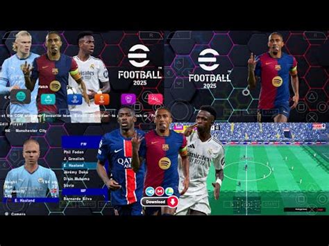 EFootball PES 2025 PPSSPP New Update UCL 4K HD Graphics PES 2025